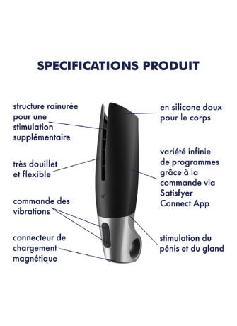 Masturbateur connecté USB Power Masturbator - CC597810